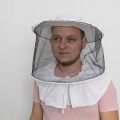 Маска пчеловода с кольцами и вшитой черной сеткой — бязь отбеленная